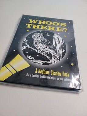 NEW Sealed Who's There? A Bedtime Shadow Book Flashlight Interactive Kids Book